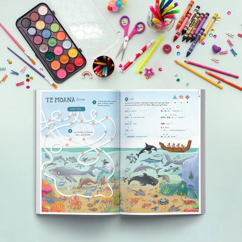 Maori Activity Book He Puka Ngohe-Illustrated Publishing-Matakana Pharmacy